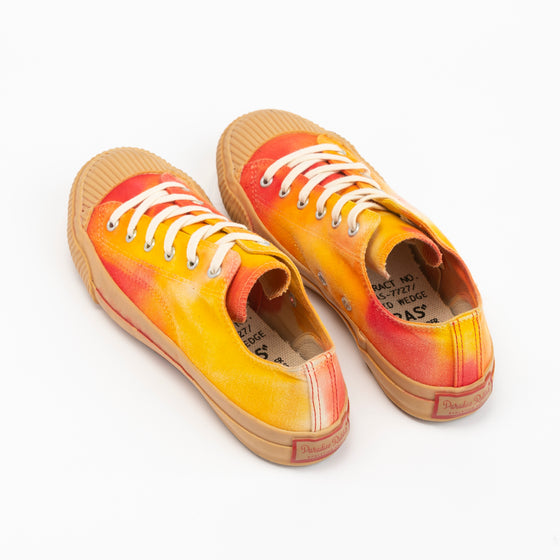 PRAS-01-MURA / LOW Uneven Dye - ORANGE×GUM